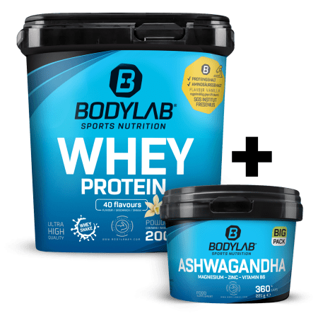 Whey + BIG PACK Ashwagandha (360 capsules)