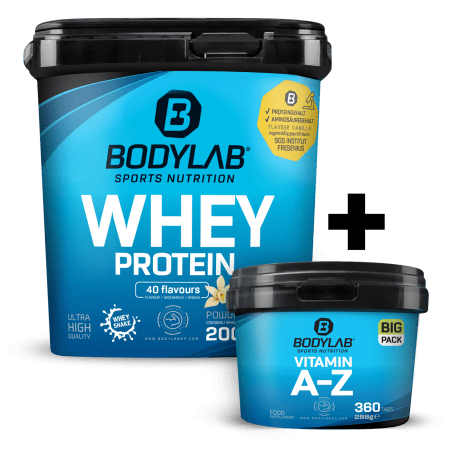 Whey + BIG PACK Vitamin A-Z (360 Tabletten)