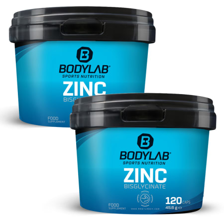 2 x Zinc Bisglycinate (elk 120 capsules)