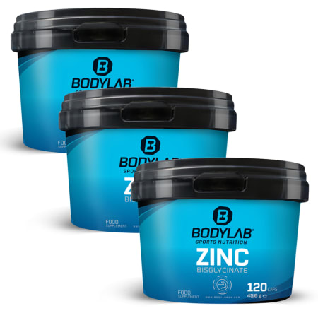 3 x Zinc Bisglycinate (elk 120 capsules)