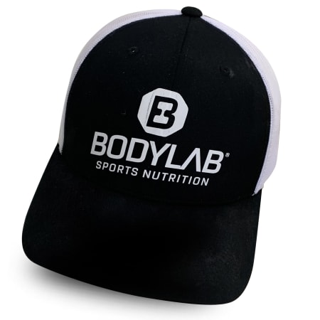 Trucker Cap schwarz/weiß mit Bodylab Logo