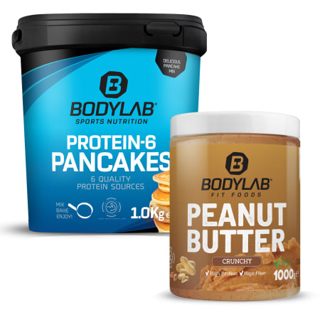 NEW Breakfast Pack (Protein-6 Pancakes (1000g) + 100% Peanut Butter (1000g))
