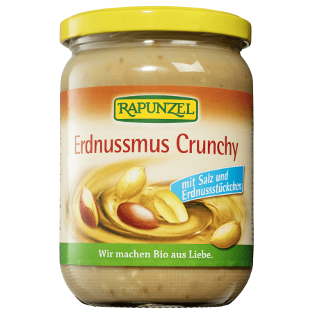 Erdnussmus Crunchy mit Salz bio (500g)
