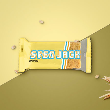Sven Jack Haferflockenriegel - 125g - Banane