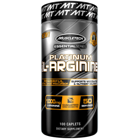 Essential Series Platinum 100% L-Arginine (100 capsules)