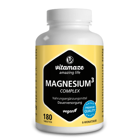 Magnesium 350mg Komplex Citrat/Oxid/Carbonat (180 Tabletten)