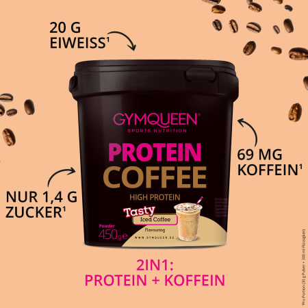 NEW YEAR DEAL: 5für2 Protein Coffee mit GRATIS Protein Coffee, Zero Sugar Drinks 5er Set & Shaker
