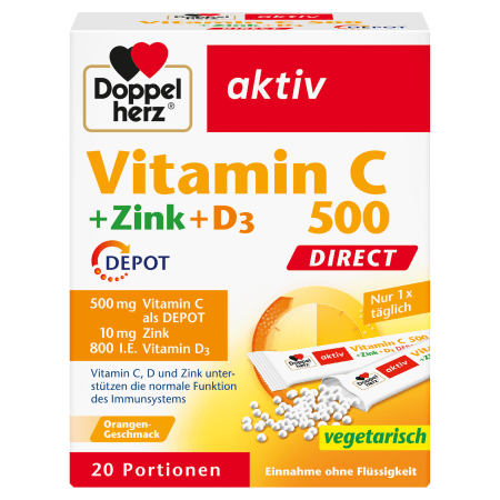 Vitamin C 500 + Zink Depot Direct (20 Sachets)