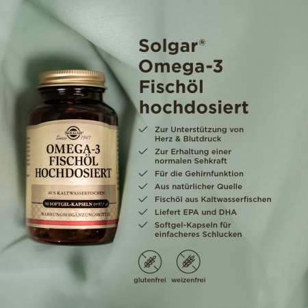 Omega-3 Fischöl hochdosiert (100 Kapseln)