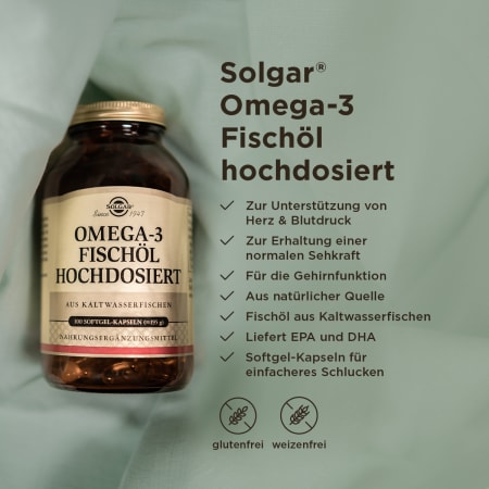 Omega-3 Fischöl hochdosiert (50 Kapseln)