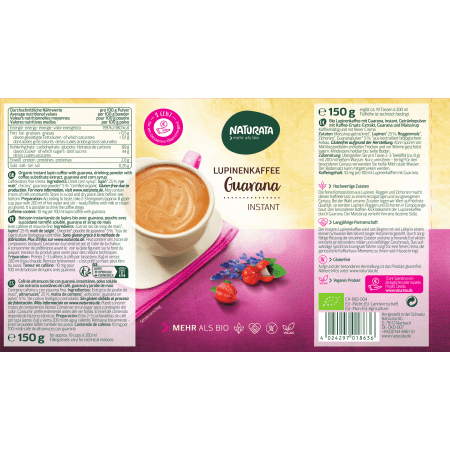 Lupinenkaffee Bio Instant Dose Guarana (150g)