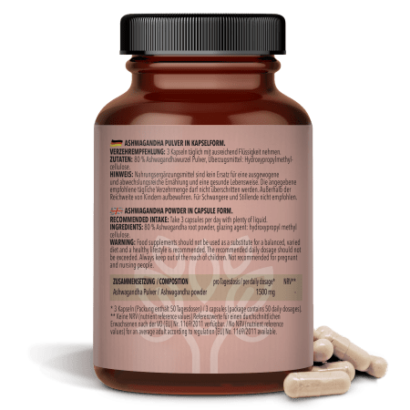 Ashwagandha Pulver in capsulevorm (150 capsules)