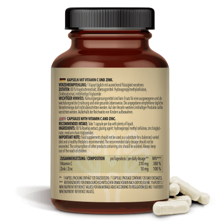 2 x Vitamin C + Zink (2 x 120 Kapseln)