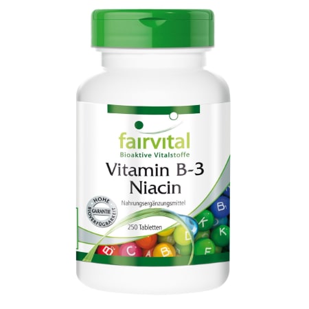 Vitamin B-3 Niacin (250 Tabletten)