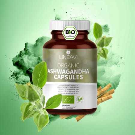 LINEAVI Ashwagandha capsules organic (150 capsules)