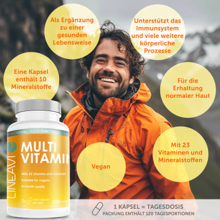LINEAVI Multivitamin 8-Monatspackung (2x120 Kapseln)