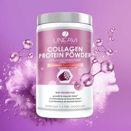 LINEAVI Kollagen Proteinpulver - 400g - Kirsche