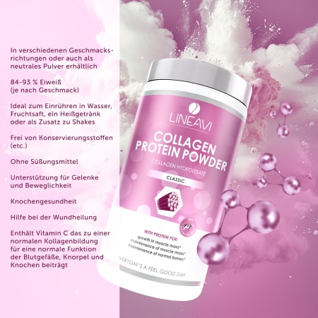 LINEAVI Kollagen Proteinpulver - 400g - Neutral 