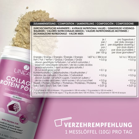LINEAVI Kollagen Proteinpulver - 400g - Neutral 