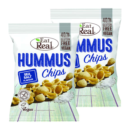 2 x Hummus Chips Sea Salt (2x135g)