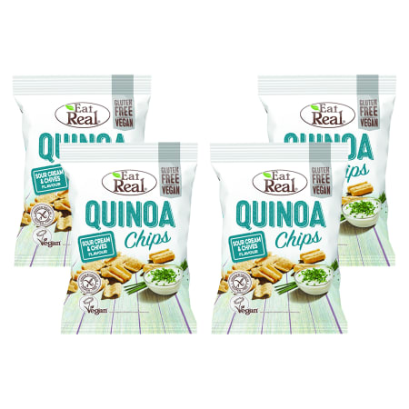 4 x Quinoa Chips Sour Cream & Chives (4x113g)