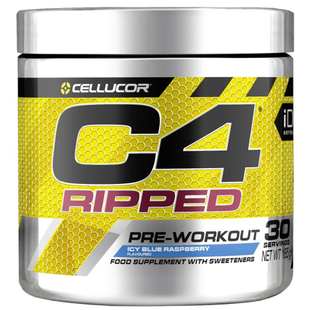 C4 Ripped Pre-Workout - 171g - Icy Blue Raspberry