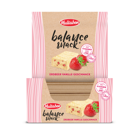 Balance Snack Riegel - 18x38g - Erdbeer Vanille