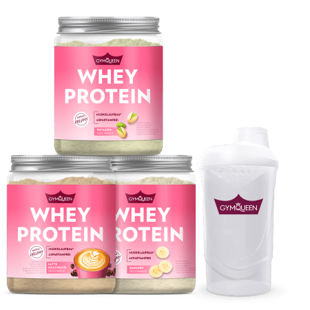 Whey Protein 3er Pack + Shaker 