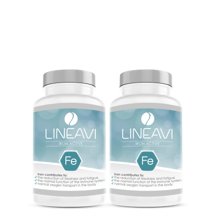 2 x LINEAVI Iron Active Aktiv (120 capsules)