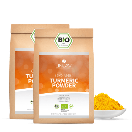 2 x LINEAVI Turmeric powder organic (1000g)