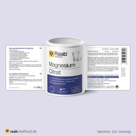 Magnesiumcitrat Pulver (200g)