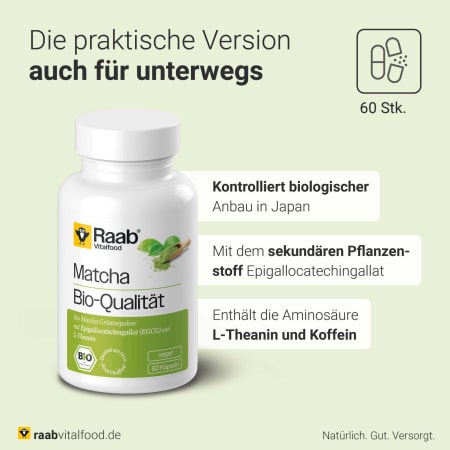 Bio Matcha Grüntee (60 Kapseln)