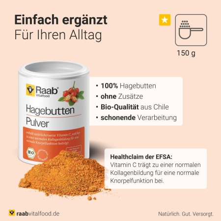 Bio Hagebutte-Pulver (150g)