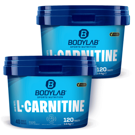 2 x Bodylab24 Acetyl L-Carnitine (elk 120 tabs)