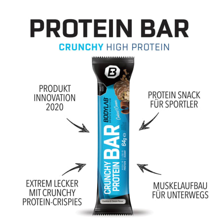 2 x Crunchy Protein Bar (12x64g elk)