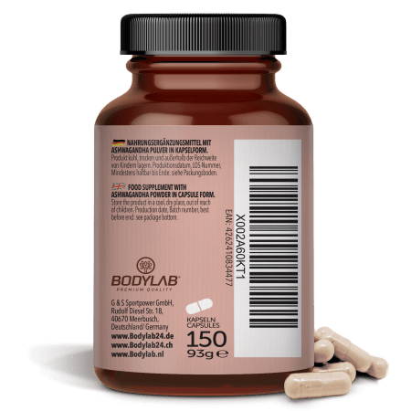 Ashwagandha Pulver in capsulevorm (150 capsules)