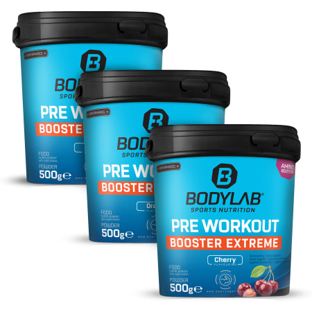 3 x Pre Workout Booster Extreme (500g)