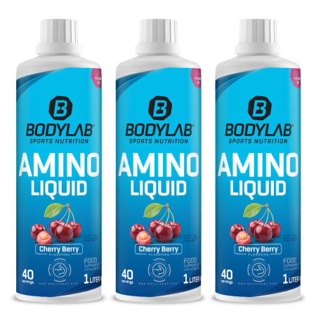 3 x Amino Liquid Cherry Berry (1000ml)