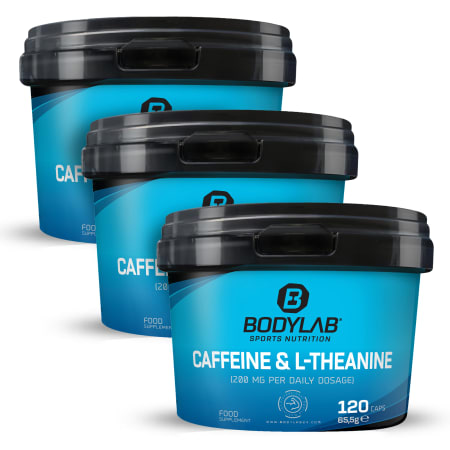 3 x Caffeine & L-Theanine (120 Kapseln)