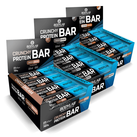 3 x Crunchy Protein Bar Deluxe (je 12x65g)