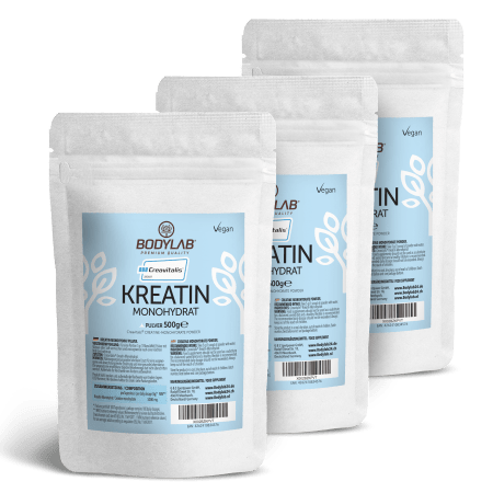 3 x Creavitalis® Kreatin Monohydrat Pulver (3 x 500g)