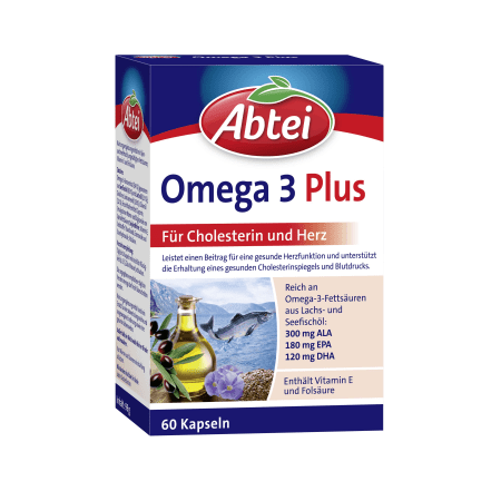 Omega-3-6-9 Lachsöl und Leinöl plus Olivenöl (60 Kapseln)