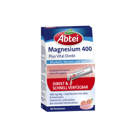 Magnesium 400 + Vitamin B-Komplex Direktgranulat (20 Portionen)