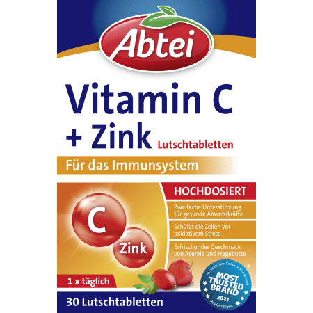 Vitamin C + Zink (30 Lutschtabletten)