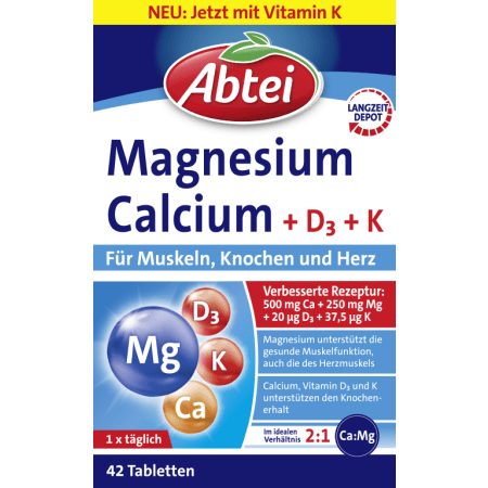 Magnesium Calcium + D3 + K (42 Tabletten)