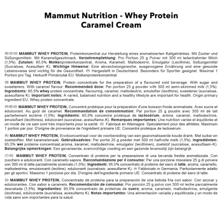 Mammut Whey Protein - 3000g - Caramel Cream