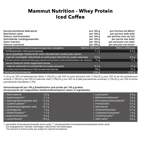 Mammut Whey Protein - 3000g - Iced Coffee