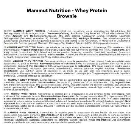 Mammut Whey Protein - 3000g - Brownie