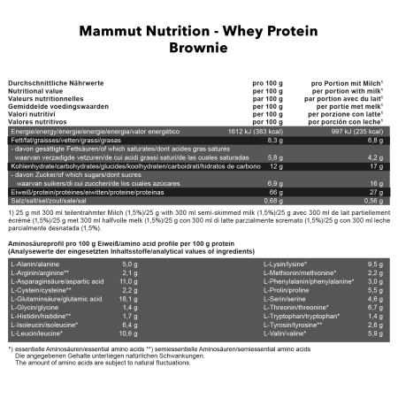 Mammut Whey Protein - 3000g - Brownie