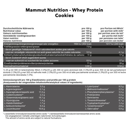 Mammut Whey Protein - 3000g - Cookies